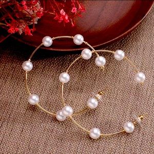 🆕 Pearl Hoop Earrings